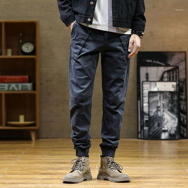 men's pants autumn versatile amekaji cotton metal button willow nail work clothes elastic slim fit, Black
men's pants autumn versatile amekaji cotton metal button willow nail work clothes elastic slim fit, Black