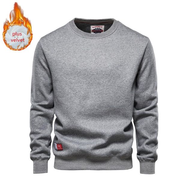 men's hoodies & sweatshirts aiopeson plus velvet spliced men casual o-neck basic solid color mens hoodie autumn winter quality clothing, Black
men's hoodies & sweatshirts aiopeson plus velvet spliced men casual o-neck basic solid color mens hoodie autumn winter quality clothing, Black