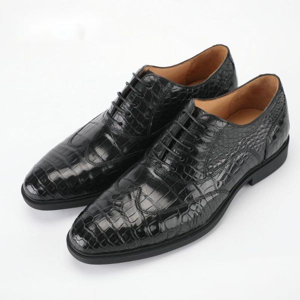 dress shoes alligator leather designer business leisure rubber soles formal father office british style zapatos para hombre mens, Black
dress shoes alligator leather designer business leisure rubber soles formal father office british style zapatos para hombre mens, Black