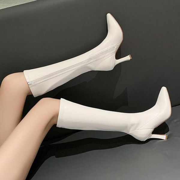 boots 2022 platform knee high block heel footwear women thick pu leather shoes fashion botines de mujer pointed toe rubber, Black
boots 2022 platform knee high block heel footwear women thick pu leather shoes fashion botines de mujer pointed toe rubber, Black