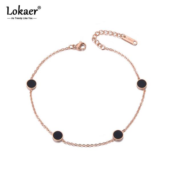 anklets lokaer bohemia rose gold beach charm anklet foot jewelry stainless steel black acrylic chain & link for women a19012, Red;blue
anklets lokaer bohemia rose gold beach charm anklet foot jewelry stainless steel black acrylic chain & link for women a19012, Red;blue