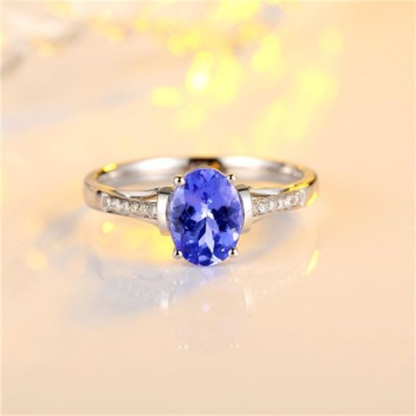 white gold tanzanite diamond ring gemstone female natural colorful fashion charm lady cluster rings, Golden;silver
white gold tanzanite diamond ring gemstone female natural colorful fashion charm lady cluster rings, Golden;silver
