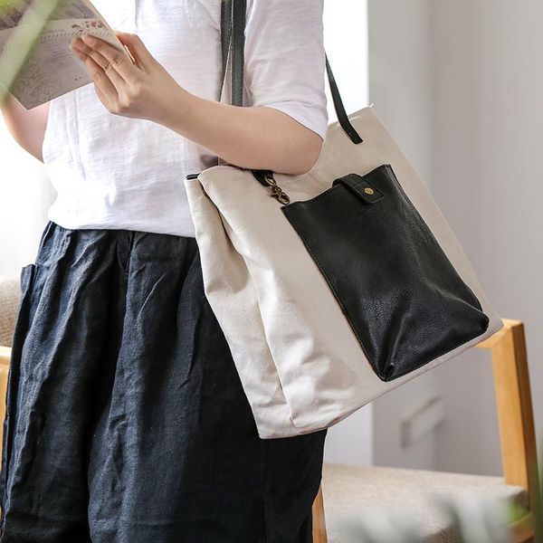 evening bags shoulder bag large capacity daily commuter tote handbag fashion canvas with leather
evening bags shoulder bag large capacity daily commuter tote handbag fashion canvas with leather