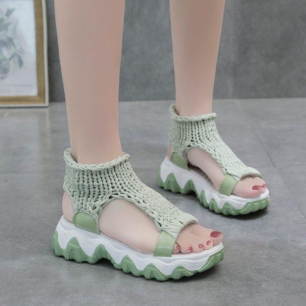 thick-soled korean sandals woman open-toed roman shoes summer all-match fashion comfortable woolen women's, Black
thick-soled korean sandals woman open-toed roman shoes summer all-match fashion comfortable woolen women's, Black