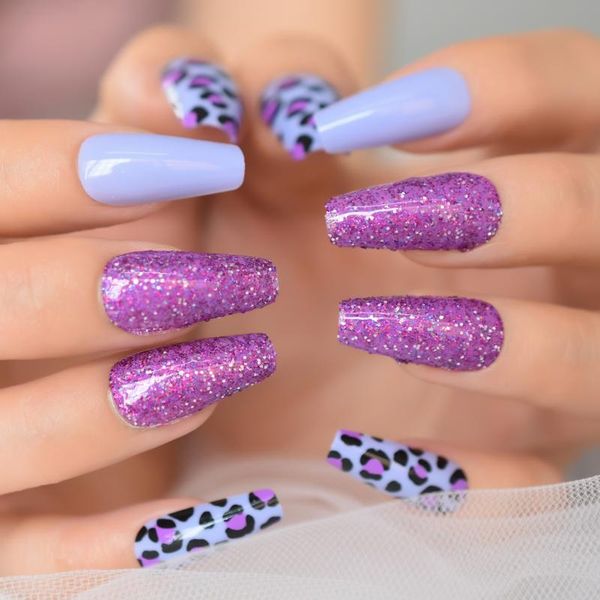 false nails coffin medium press on multi-designs leopard shimmer fake purple blue artificial fingernails, Red;gold
false nails coffin medium press on multi-designs leopard shimmer fake purple blue artificial fingernails, Red;gold