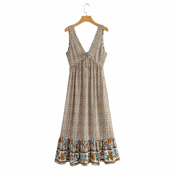 casual woman loose v neck ruffles cotton long dress summer fashion ladies backless holiday es female tank 210515, Black;gray
casual woman loose v neck ruffles cotton long dress summer fashion ladies backless holiday es female tank 210515, Black;gray