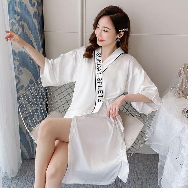 women's sleepwear summer bridesmaid robes female solid faux silk for women wholesale half sleeved lingerie kimono lounge&lounge, Black;red
women's sleepwear summer bridesmaid robes female solid faux silk for women wholesale half sleeved lingerie kimono lounge&lounge, Black;red