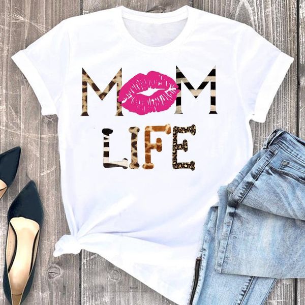women's t-shirt women clothes leopard letter mom letters ladies cartoon fashion short sleeve summer print tshirt female tee graphic, White
women's t-shirt women clothes leopard letter mom letters ladies cartoon fashion short sleeve summer print tshirt female tee graphic, White