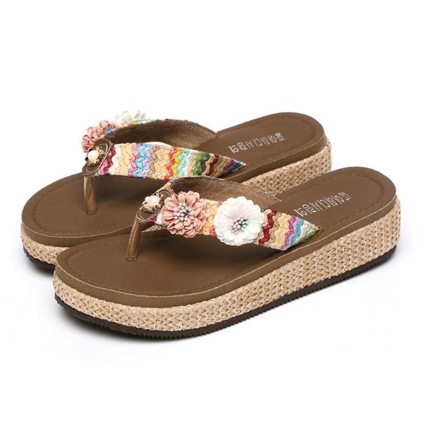ladies slipper flat with shoes causal women's summer slip-on flower flip flops open toe beach breathable slippers, Black
ladies slipper flat with shoes causal women's summer slip-on flower flip flops open toe beach breathable slippers, Black