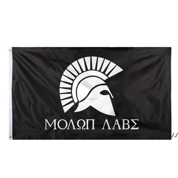 direct factory 3x5Fts 90cmx150cm hanging Black and white Greek Spartan Molon Labe Flag For Decoration AHE5574
direct factory 3x5Fts 90cmx150cm hanging Black and white Greek Spartan Molon Labe Flag For Decoration AHE5574