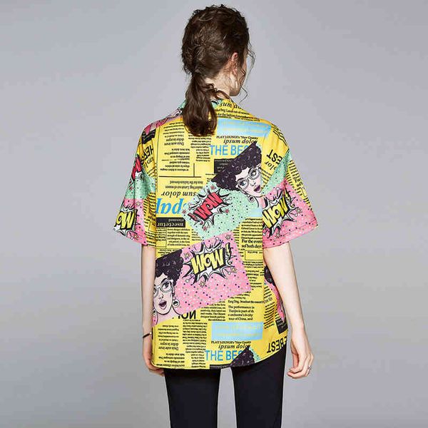 jacket fashion summer blouse female letter cartoon print short sleeve shirt women loose plus size blouses korean, Black;brown
jacket fashion summer blouse female letter cartoon print short sleeve shirt women loose plus size blouses korean, Black;brown