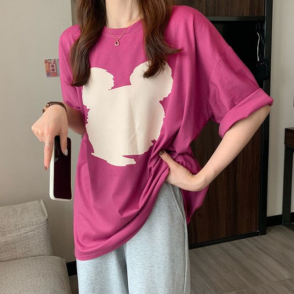 T-shirt Summer new Korean fashion round neck loose size women's fat mm printed short sleeve Inst T-shirt, White
T-shirt Summer new Korean fashion round neck loose size women's fat mm printed short sleeve Inst T-shirt, White