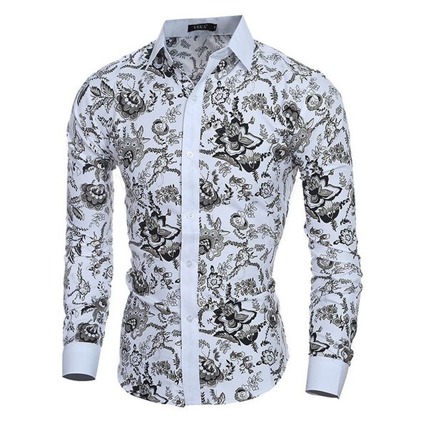 men's men flower long sleeve 3d printing blouse casual slim fit hawaiian dress shirts camisa masculina chemise homme shirt vg71, White;black
men's men flower long sleeve 3d printing blouse casual slim fit hawaiian dress shirts camisa masculina chemise homme shirt vg71, White;black