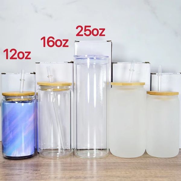16oz new sublimation frosted clear glass drinking mugs with bamboo lid straw blank white tumblers heat transfer cups cola glass jar b2
16oz new sublimation frosted clear glass drinking mugs with bamboo lid straw blank white tumblers heat transfer cups cola glass jar b2
