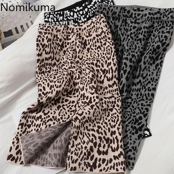 nomikuma knitted leopard skirt women split casual loose high waist skirts female autumn all-match bottom korean faldas 3d164, Black
nomikuma knitted leopard skirt women split casual loose high waist skirts female autumn all-match bottom korean faldas 3d164, Black