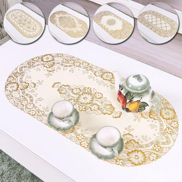 table cloth european coffee pad lace tablecloth gilded pvc elliptical waterproof anti-ironing soft plastic mat
table cloth european coffee pad lace tablecloth gilded pvc elliptical waterproof anti-ironing soft plastic mat