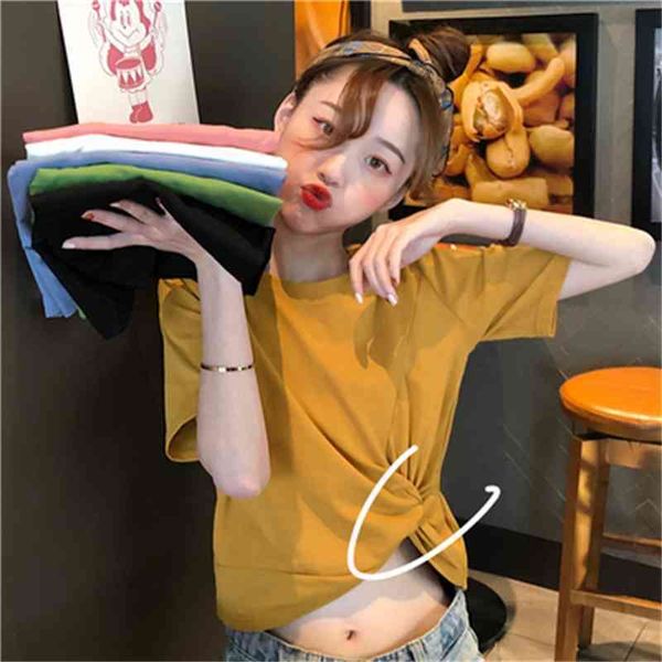 causal loose solid basic all match korean style summer arrival short sleeve women t-shirts 210522, White
causal loose solid basic all match korean style summer arrival short sleeve women t-shirts 210522, White