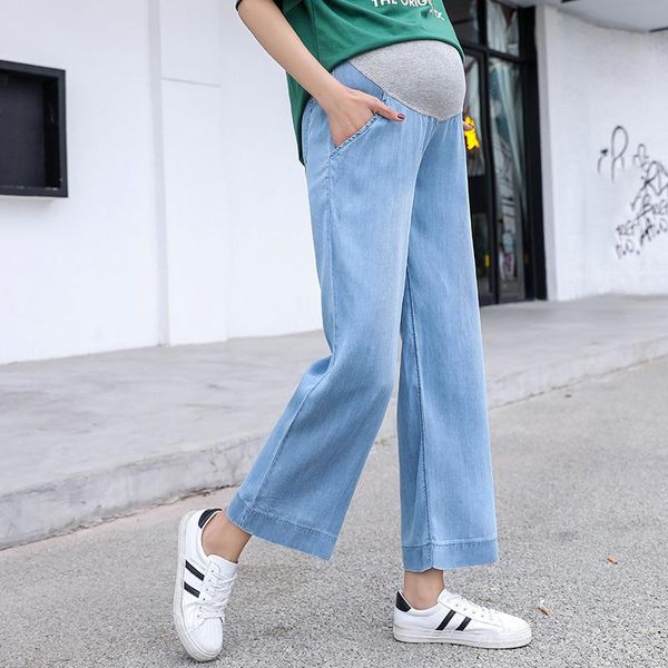 maternity bottoms pregnancy jeans straight leg pants elastic waist for wear summer breathable thin pregnant clothes 2135, White
maternity bottoms pregnancy jeans straight leg pants elastic waist for wear summer breathable thin pregnant clothes 2135, White