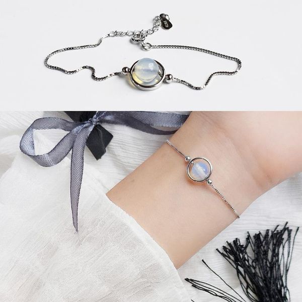 link, chain women bracelet exquisite fashionable opal sterling silver bangle jewelry for girls wholesale, Black
link, chain women bracelet exquisite fashionable opal sterling silver bangle jewelry for girls wholesale, Black