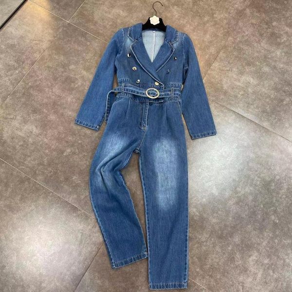 blue jeans lapel long-sleeved double-breasted decorative belt waist streetwear women denim jumpsuit 2021 spring women's
blue jeans lapel long-sleeved double-breasted decorative belt waist streetwear women denim jumpsuit 2021 spring women's