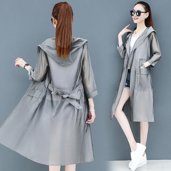 women's trench coats #6004 pink grey long windbreaker women with hood casual thin loose summer coat for belt see through overcoat, Tan;black
women's trench coats #6004 pink grey long windbreaker women with hood casual thin loose summer coat for belt see through overcoat, Tan;black