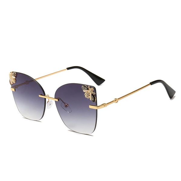 outdoor eyewear frameless little bee lady sunglasses irregular glasses ocean color gradient metal templet retro casual
outdoor eyewear frameless little bee lady sunglasses irregular glasses ocean color gradient metal templet retro casual