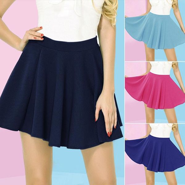 women skirt solid skirts mini safe pants, Black