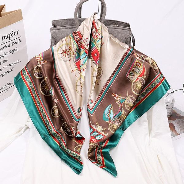 scarves imitation silk scarf decorated wild female 90 satin big square professional sunscreen shawl, Blue;gray
scarves imitation silk scarf decorated wild female 90 satin big square professional sunscreen shawl, Blue;gray