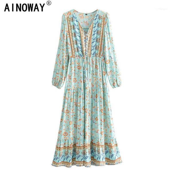 casual dresses vintage chic women flare sleeve purple floral print beach bohemian v-neck maxi dress ladies rayon summer boho dress1, Black;gray
casual dresses vintage chic women flare sleeve purple floral print beach bohemian v-neck maxi dress ladies rayon summer boho dress1, Black;gray