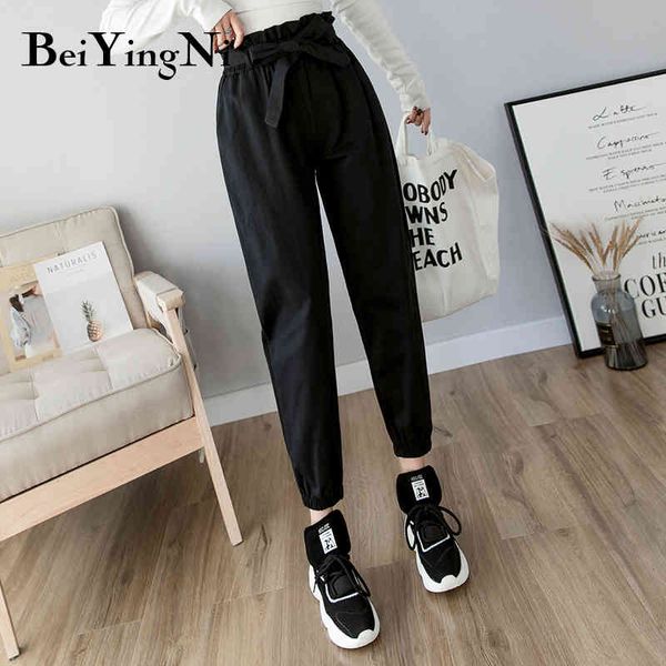 autumn sashes harem pants women elastic high waist oversized leisure black cargo female street sweatpants 210427, Black;white
autumn sashes harem pants women elastic high waist oversized leisure black cargo female street sweatpants 210427, Black;white