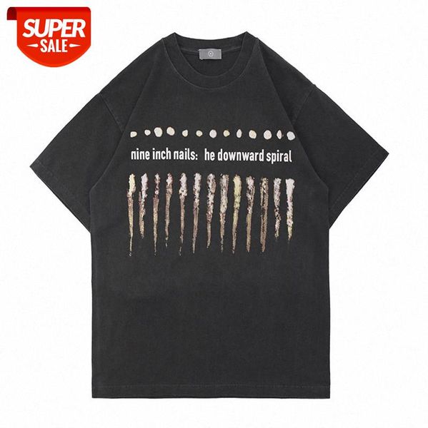 european and american high street simple round neck t-shirt, trendy style old bronzing letter printing short sleeve tee men women #ou75, White;black
european and american high street simple round neck t-shirt, trendy style old bronzing letter printing short sleeve tee men women #ou75, White;black