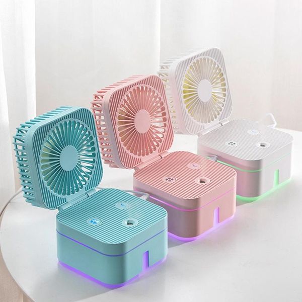in 1 fan humidifier usb mute small table portable glowing air cooling folding electric fans
in 1 fan humidifier usb mute small table portable glowing air cooling folding electric fans