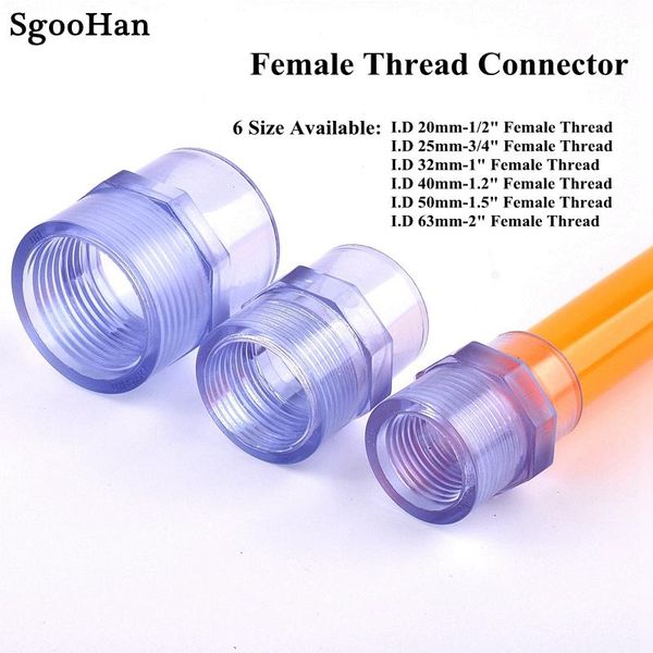 watering equipments 1pc transparent 1/2"to 2" female thread connectors upvc pipe tube adapter fittings aquarium fish tank socket j
watering equipments 1pc transparent 1/2"to 2" female thread connectors upvc pipe tube adapter fittings aquarium fish tank socket j