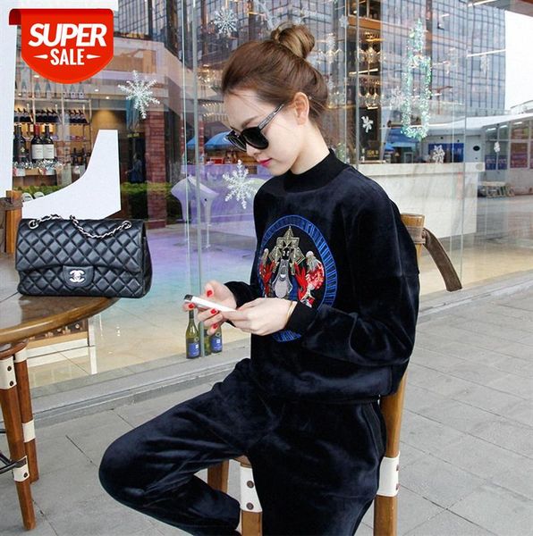 gold velvet suit women plus thickening casual korean high-neck sweater sports two-piece trend #ut6t, Black;gray
gold velvet suit women plus thickening casual korean high-neck sweater sports two-piece trend #ut6t, Black;gray