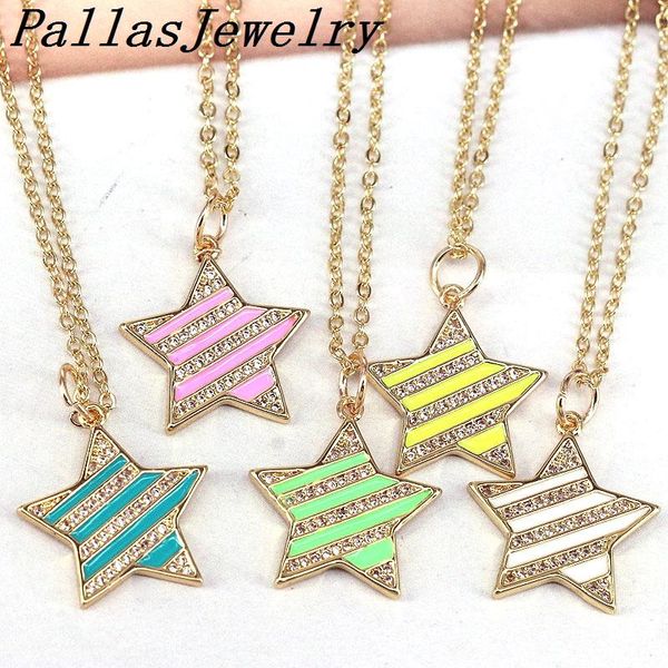 pendant necklaces 10pcs fashion colorful enamel multicolor micro pave cz star necklace for women girls jewelry gifts, Silver
pendant necklaces 10pcs fashion colorful enamel multicolor micro pave cz star necklace for women girls jewelry gifts, Silver