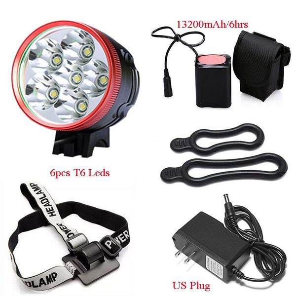 bike lights 60watts high power 6t6 leds bicycle headlamp 18650 battery pack mtb lamps headlight 6000 lumen cycle night riding light
bike lights 60watts high power 6t6 leds bicycle headlamp 18650 battery pack mtb lamps headlight 6000 lumen cycle night riding light