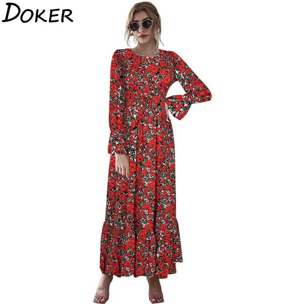 autumn floral long dress women o-neck flared long sleeve ruffles patchwork polka dot boho dresses elegant casual midi dress 210423, Black;gray
autumn floral long dress women o-neck flared long sleeve ruffles patchwork polka dot boho dresses elegant casual midi dress 210423, Black;gray