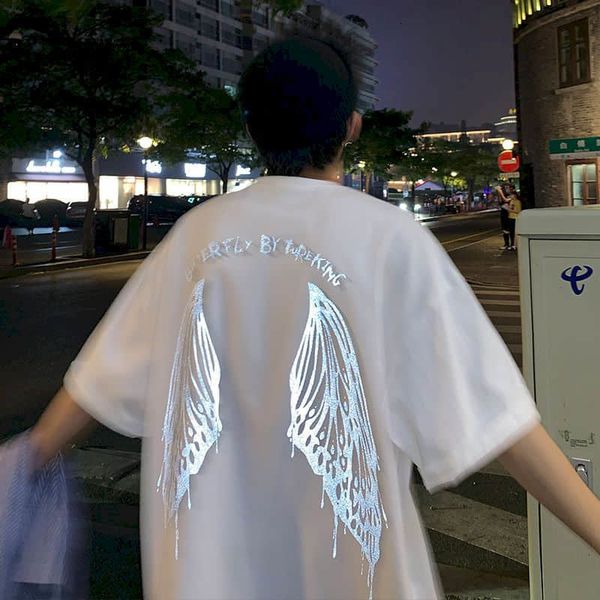 men's hoodies & sweatshirts creative wing print t-shirt, men and women, five point sleeve reflective korean trend, summer, 2021, Black
men's hoodies & sweatshirts creative wing print t-shirt, men and women, five point sleeve reflective korean trend, summer, 2021, Black