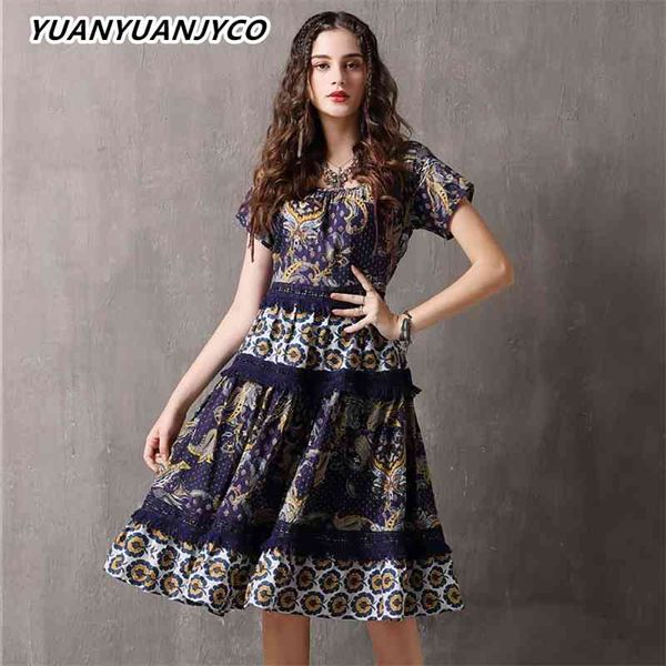 women's knits & tees yuanyuanjyco summer women midi vintage cotton es patchwork lace tassel floral print o-neck high waist short s, White
women's knits & tees yuanyuanjyco summer women midi vintage cotton es patchwork lace tassel floral print o-neck high waist short s, White