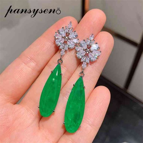 pansysen vintage 10*30mm big size emerald drop dangle earrings for women silver 925 fine jewelry earring wholesale drop shipping, Golden;silver
pansysen vintage 10*30mm big size emerald drop dangle earrings for women silver 925 fine jewelry earring wholesale drop shipping, Golden;silver