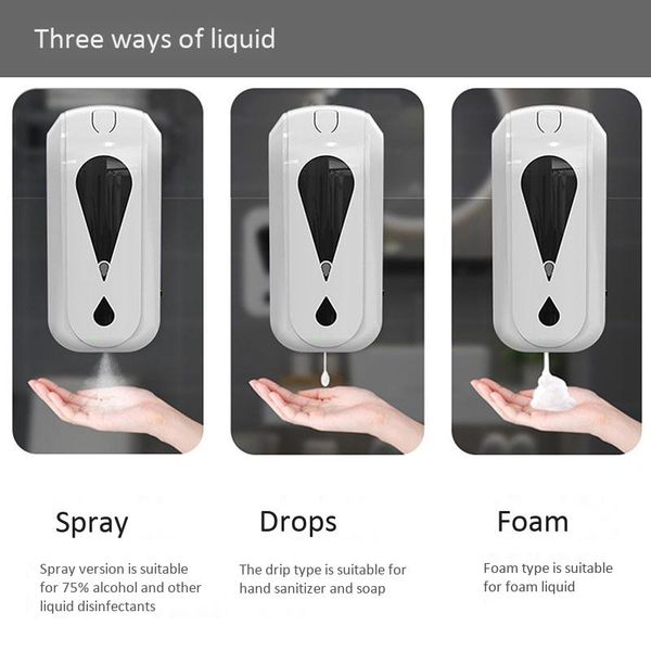 liquid soap dispenser 1200ml wall-mounted automatic sensor non-contact hand disinfection washing
liquid soap dispenser 1200ml wall-mounted automatic sensor non-contact hand disinfection washing