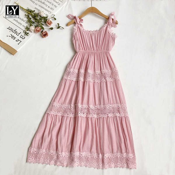 ly varey lin summer women beach style dresses lace bow suspender holiday medium length lady 210526, Black;gray
ly varey lin summer women beach style dresses lace bow suspender holiday medium length lady 210526, Black;gray