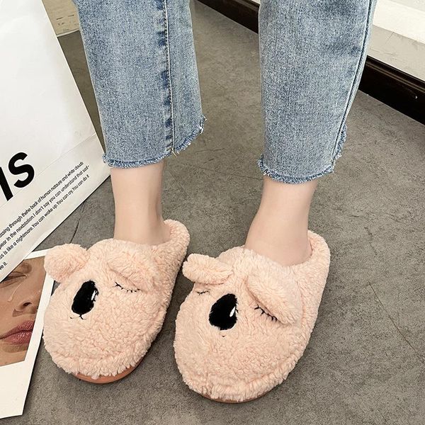 slippers cute cartoon winter plush cotton women indoor home warm girl heart confinement flat shoes, Black
slippers cute cartoon winter plush cotton women indoor home warm girl heart confinement flat shoes, Black