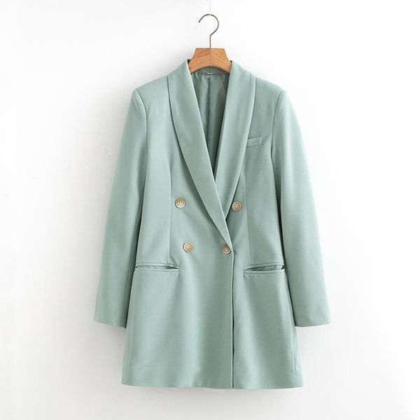 women fashion office wear double breasted blazers coat vintage long sleeve loose fit female outerwear pockets blazers chic 210521, White;black
women fashion office wear double breasted blazers coat vintage long sleeve loose fit female outerwear pockets blazers chic 210521, White;black