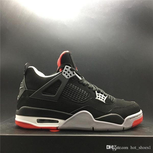 air 4 og bred 308497-060 2019 black red iv 4s women men sports shoes casual sneakers trainers with original box, Black;white
air 4 og bred 308497-060 2019 black red iv 4s women men sports shoes casual sneakers trainers with original box, Black;white