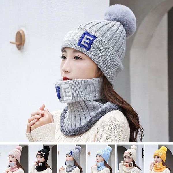 berets women winter knitted hats thick warm skullies hat female knit letter bonnet beanie caps outdoor riding sets, Blue;gray
berets women winter knitted hats thick warm skullies hat female knit letter bonnet beanie caps outdoor riding sets, Blue;gray