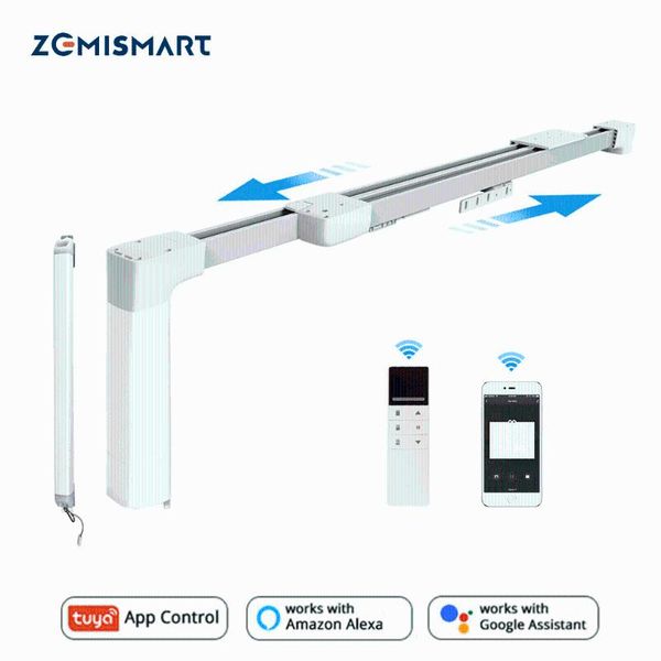 smart home control zemismart tuya wifi curtain pre-assembly track with battery stick alexa echo google timer remote
smart home control zemismart tuya wifi curtain pre-assembly track with battery stick alexa echo google timer remote