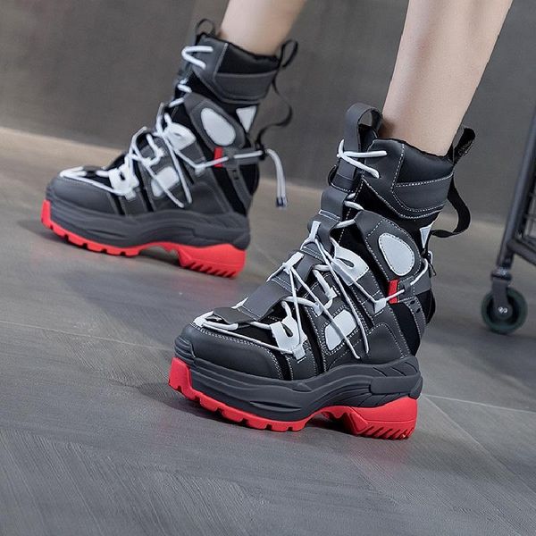 boots spring autumn height increasing platform mixed colors cross-tied women short equestrian ladies ankle fashion botas, Black
boots spring autumn height increasing platform mixed colors cross-tied women short equestrian ladies ankle fashion botas, Black