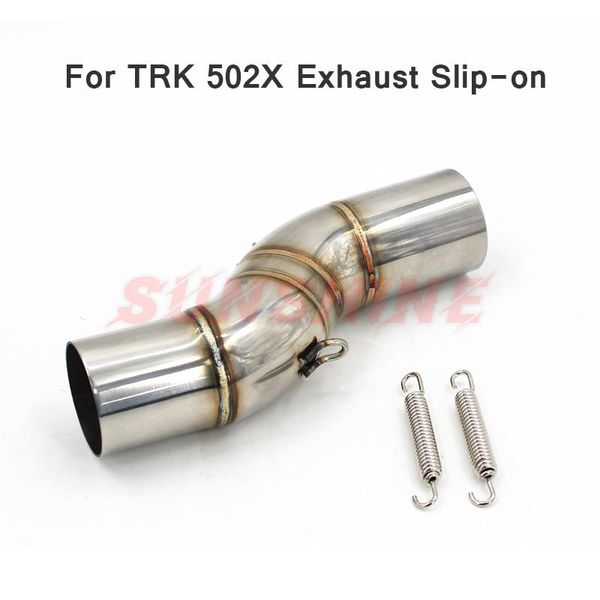 motorcycle exhaust system slip on middle pipe motorcross connect link tube modified muffler stainless steel for trk 502x 502 x
motorcycle exhaust system slip on middle pipe motorcross connect link tube modified muffler stainless steel for trk 502x 502 x