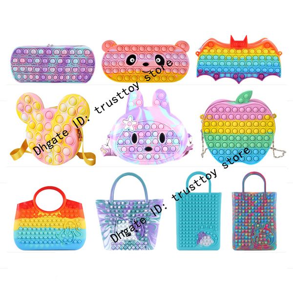 fidget toys pencil case push sensory bubble coin purse student messenger bag handbag stationery silicone antistress children storage bags de
fidget toys pencil case push sensory bubble coin purse student messenger bag handbag stationery silicone antistress children storage bags de